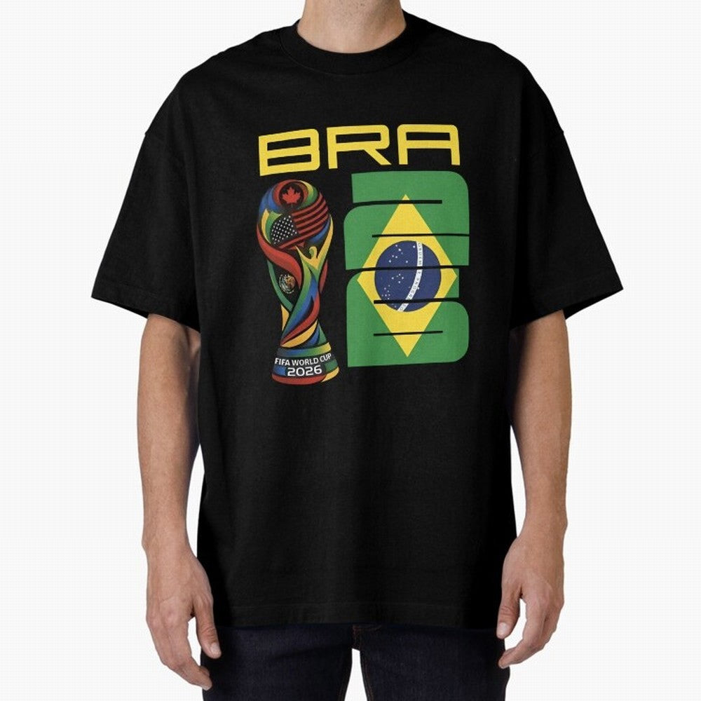 Brazil Soccer World Cup 2026 Fan Art - Selecao 2026 Essential T-Shirt Stand with FIFA World Cup 2026 USA Canada Mexico Spirit, Built around Portugal, Spain and Germany, Messi and Cristiano Ronaldo, Champion Mindset, Group Stage Buzz, Knockout