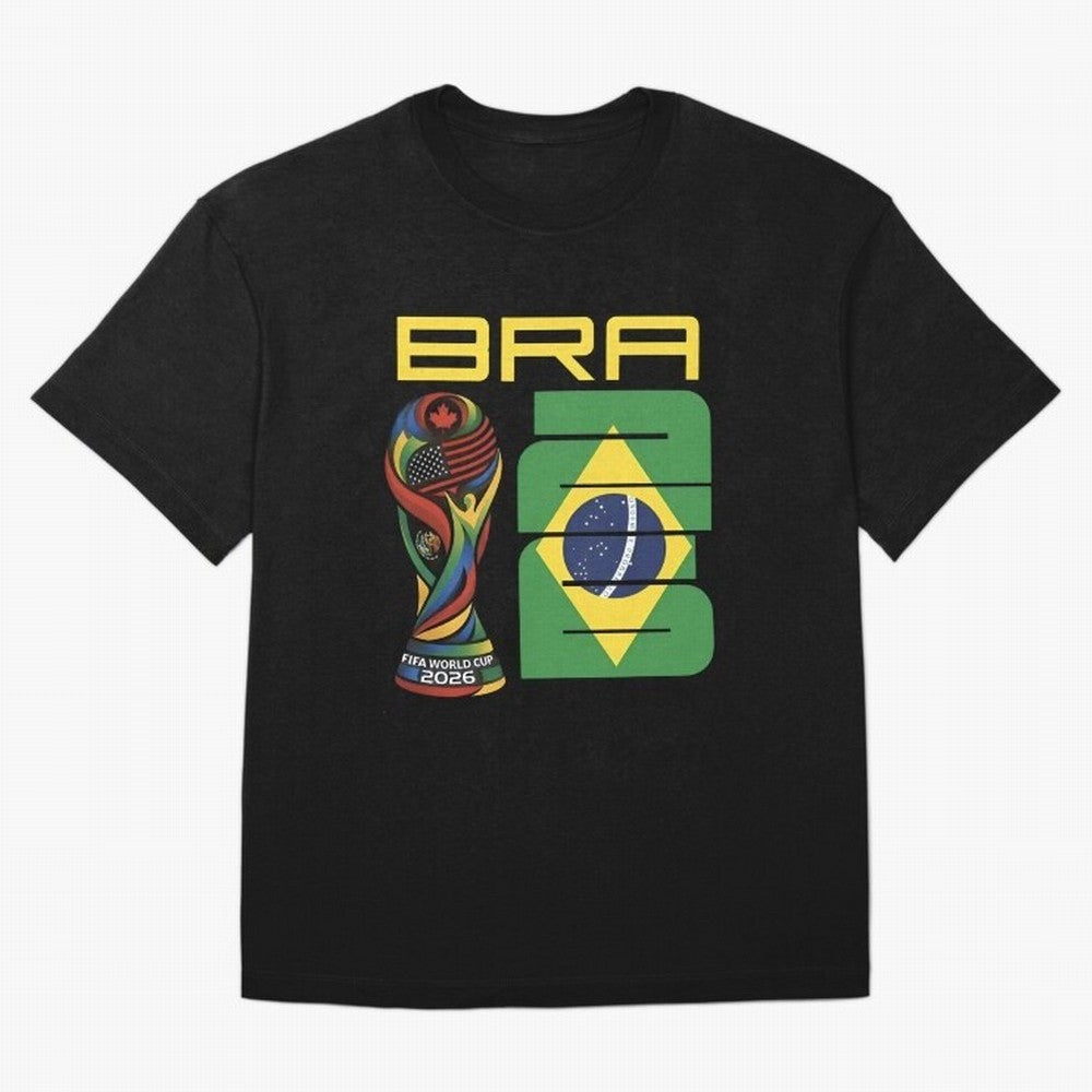 Brazil Soccer World Cup 2026 Fan Art - Selecao 2026 Essential T-Shirt Stand with FIFA World Cup 2026 USA Canada Mexico Spirit, Built around Portugal, Spain and Germany, Messi and Cristiano Ronaldo, Champion Mindset, Group Stage Buzz, Knockout