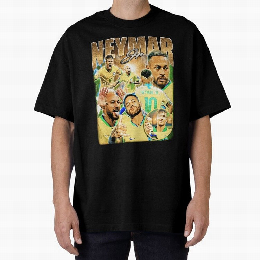 The Best Neymar 10 Vintage 90s Vintage Bootleg Style Oversized T-Shirt Show Passion for the Stars of the FIFA World Cup 2026 Journey through Messi, CR7 and Mbappe Highlights, England Pride, Soccer Culture, Superstar Moments, National Team Dreams