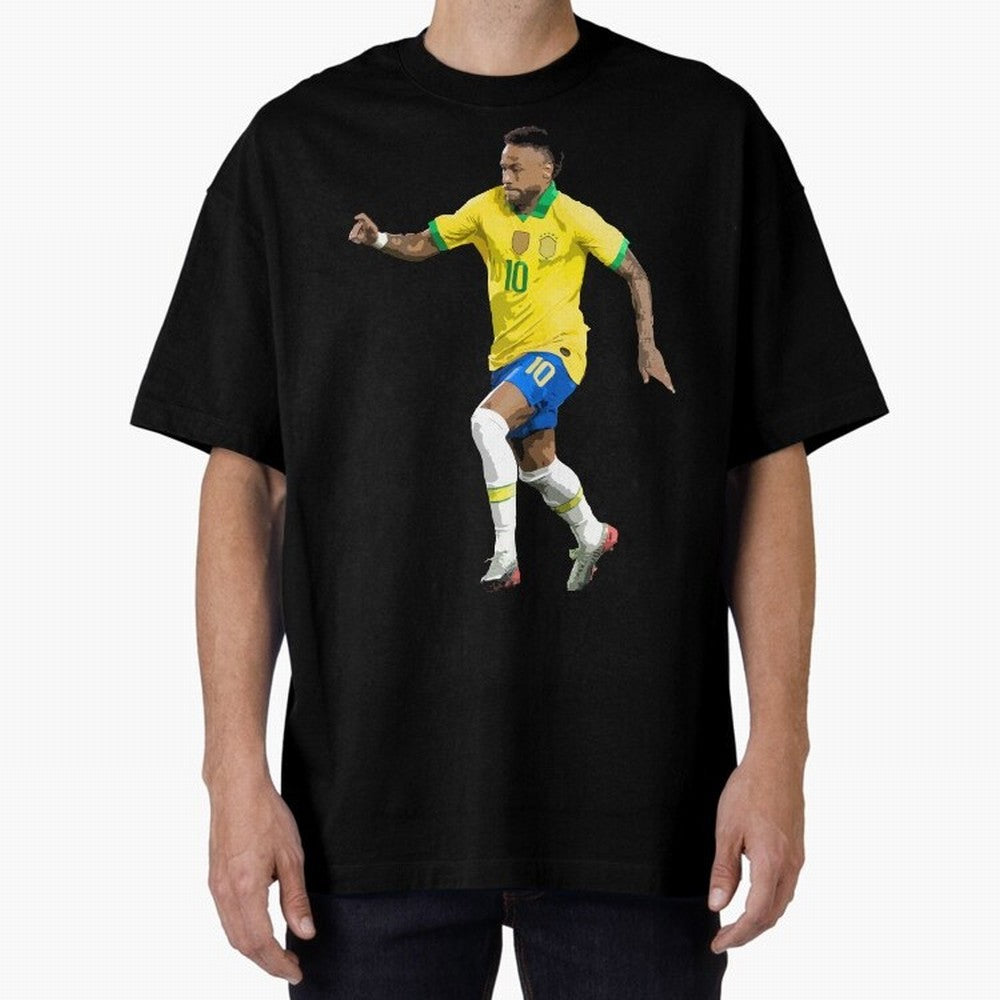 neymar Oversized T-Shirt Carry FIFA World Cup 2026 for Fans of Messi, CR7 and Mbappe and Germany, Bringing Sports Nostalgia, International Competition, Famous Players and Unforgettable Victories; Perfect for People Who Love Argentina, Brazil,