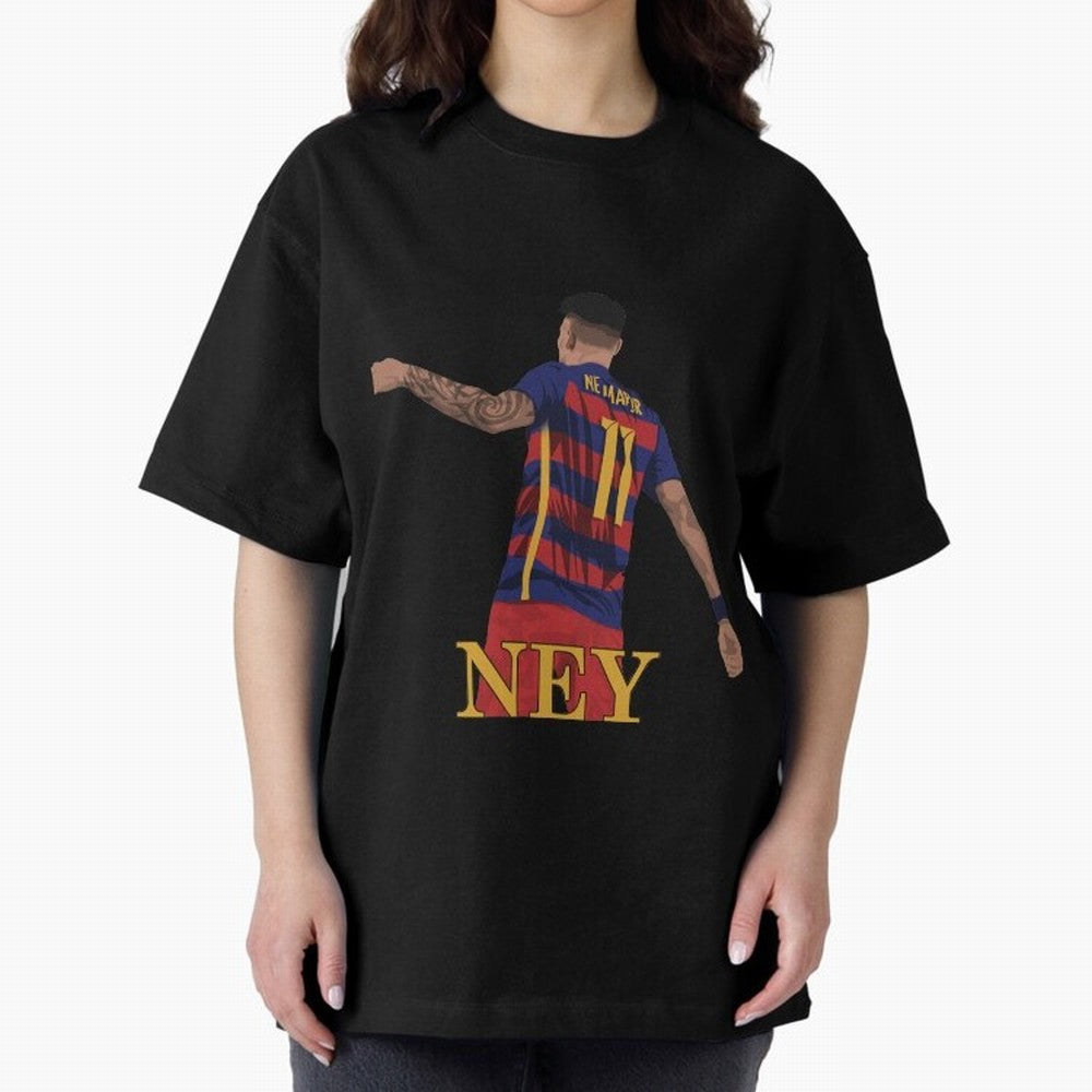 Neymar Oversized T-Shirt Show Your Stadium Side during Match Day Hype around FIFA World Cup 2026, Messi and Cristiano Ronaldo, Argentina and Brazil, Stadium Memories, Football Loyalty, International Chants and Championship Tradition; Created for