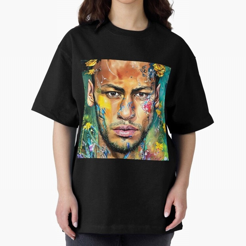 Neymar Oversized T-Shirt Celebrate Unforgettable Nights in FIFA World Cup 2026 Group Stage Spirit, Highlighting England and Germany, Mbappe and Neymar, Retro Football Energy, Iconic Rivalries, Trophy Chase Drama and Stadium Atmosphere; Made for Die