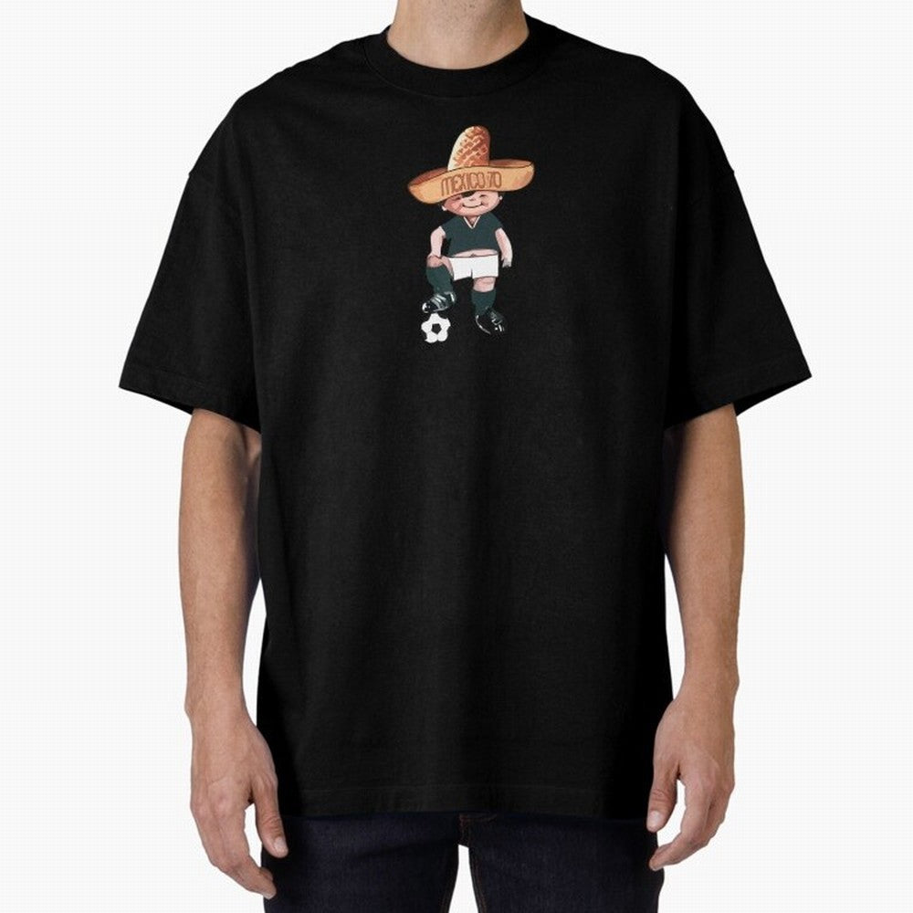 Classic Soccer Retro Mexico 1970 Oversized T-Shirt Turn Football Passion into FIFA World Cup 2026 Spirit, Inspired by Netherlands, Messi, CR7 and Mbappe, Match Day Excitement, Supporter Culture, Golden Goals and Global Football Passion; Ideal for