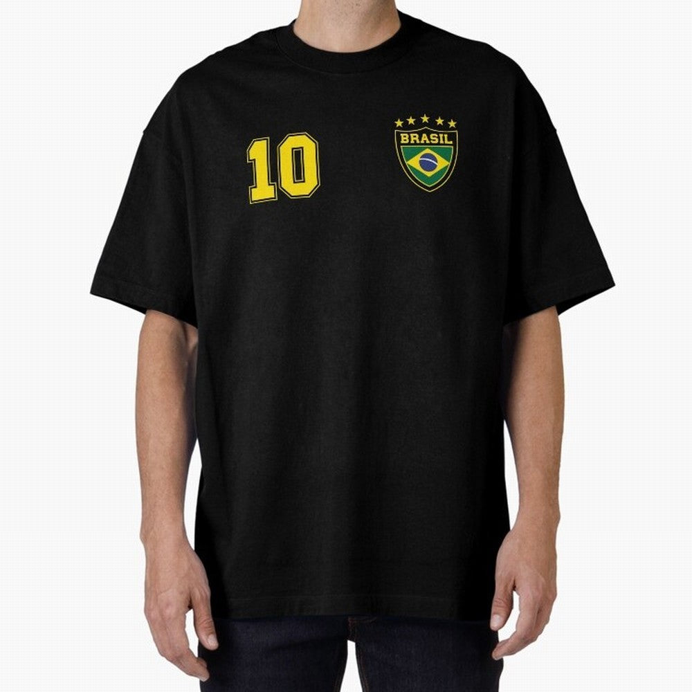 Classic Brasil Soccer No. 10 Brazil World Jersey Cup T Shirt Essential T-Shirt Bring Stadium Energy to FIFA World Cup 2026 for Fans of Cristiano Ronaldo and England, Bringing Football Passion, Legendary Performances, Festival Vibes and Supporter