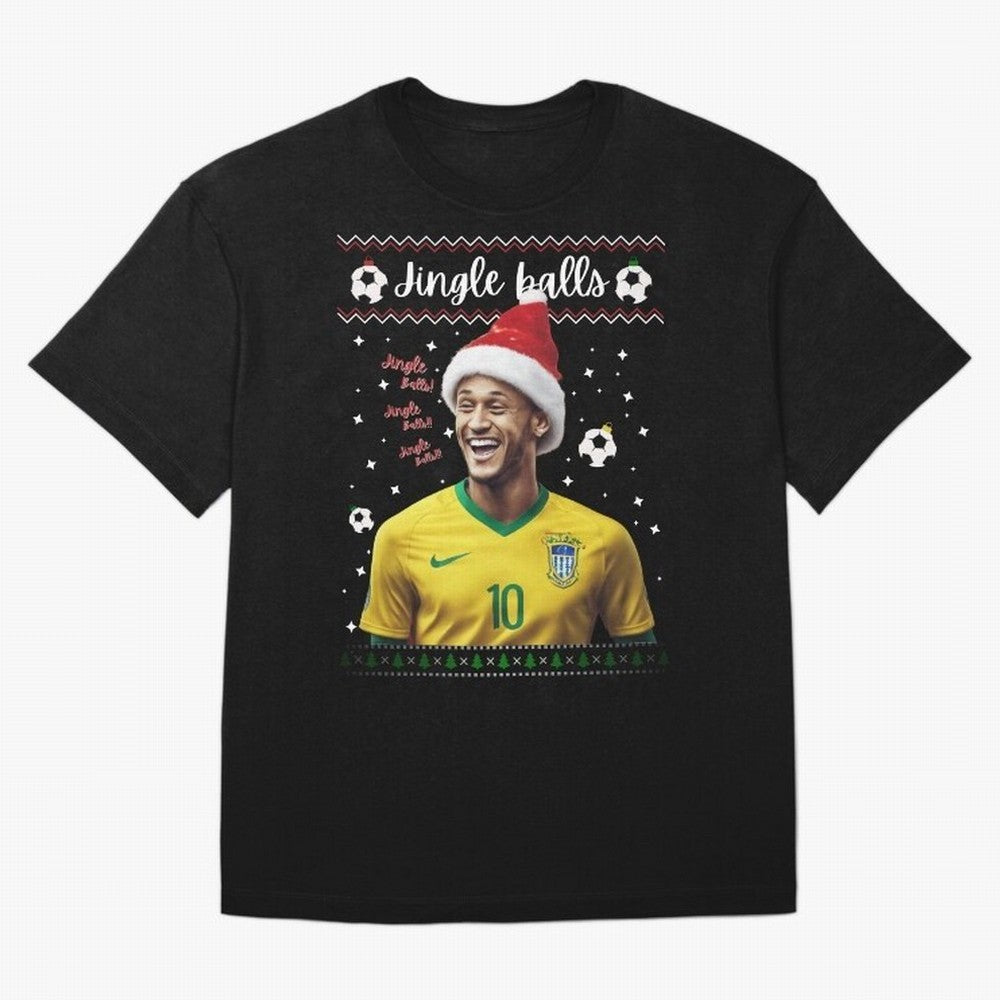 Jingle Balls Christmas Football Fan Art with Santa Neymar Active T-Shirt Support the Legends of FIFA World Cup 2026 with Messi, Neymar and Mbappe, Netherlands Energy, Stadium Chants, National Pride, Trophy Dreams and Unforgettable Football
