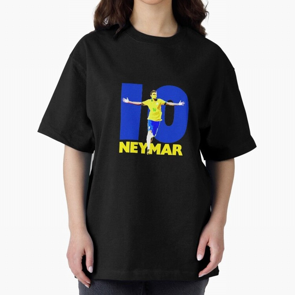 Neymar 10 Oversized T-Shirt Honor Champions and Dreams in FIFA World Cup 2026 USA Canada Mexico Made for Mbappe and Neymar, Spain Energy, Fan Favorite Moments, National Team Passion, Big Match Drama and Soccer History; Created for Match Day