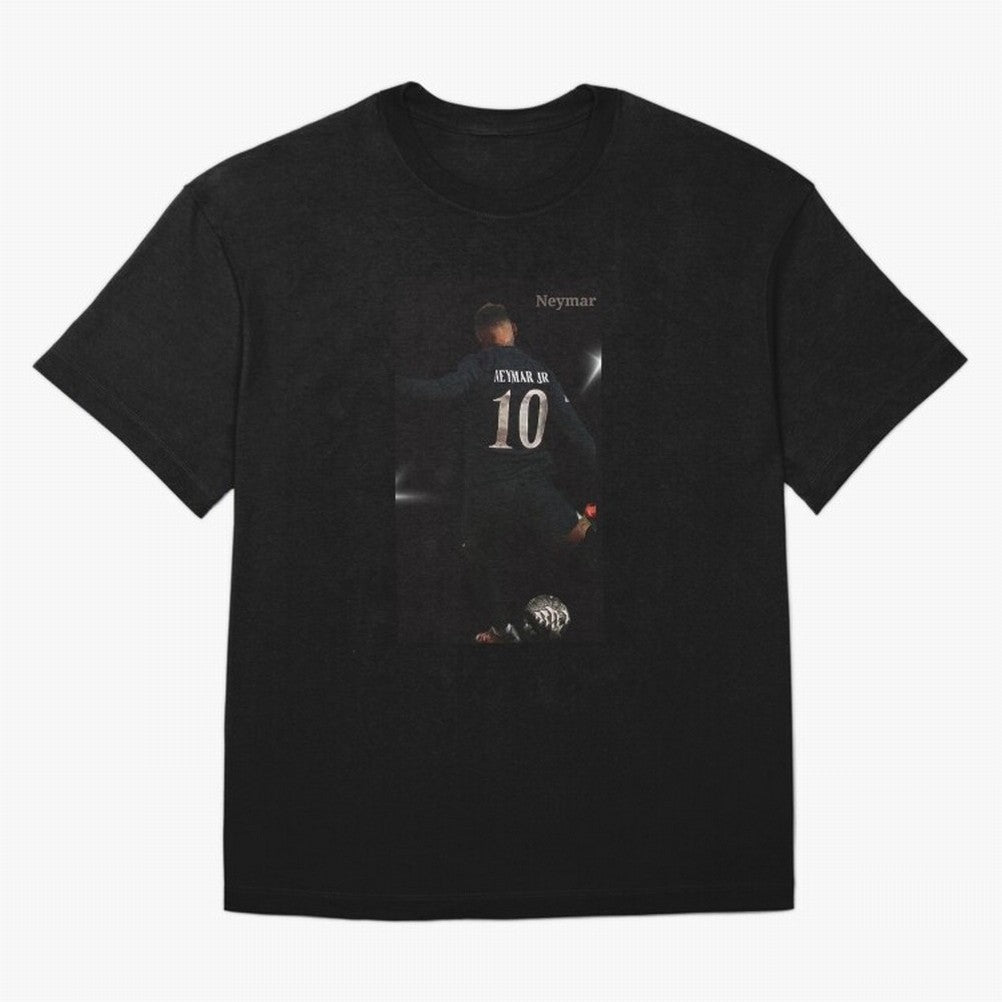 Neymar black version Oversized T-Shirt Show Your Love for FIFA World Cup 2026 Group Stage Featuring Cristiano Ronaldo, Argentina, France and Brazil Energy, Sports Nostalgia, International Competition, Famous Players and Unforgettable Victories;