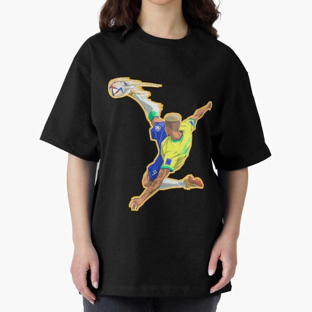 Richarlison Anime Goal Essential T-Shirt Carry the Colors and Pride of Global Football Passion for FIFA World Cup 2026 USA Canada Mexico, Capturing Mbappe, Argentina, Fan Favorite Moments, National Team Passion, Big Match Drama and Soccer History;