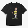 FOOTBALL ARTIST NEYMAR Brasil Essential T-Shirt Fuel Your Fan Pride for Match Day Hype around FIFA World Cup 2026 USA Canada Mexico, Messi, Brazil, Football Passion, Legendary Performances, Festival Vibes and Supporter Community; Perfect for People