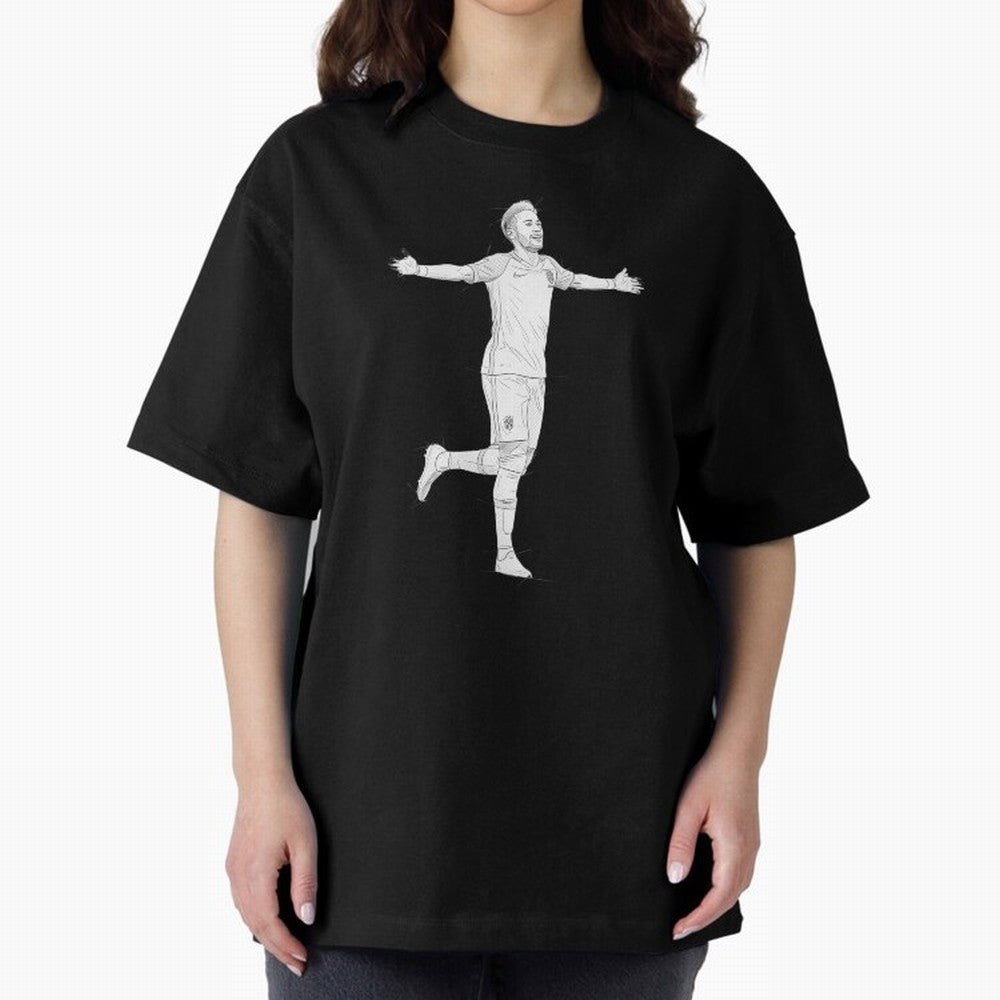 Neymar Joga Bonito Oversized T-Shirt Celebrate the Next Chapter of Global Football Passion for FIFA World Cup 2026 Group Stage, Driven by Messi, Neymar and Mbappe, Netherlands, Game Day Rituals, Football Legends, Country Pride and the Road to the
