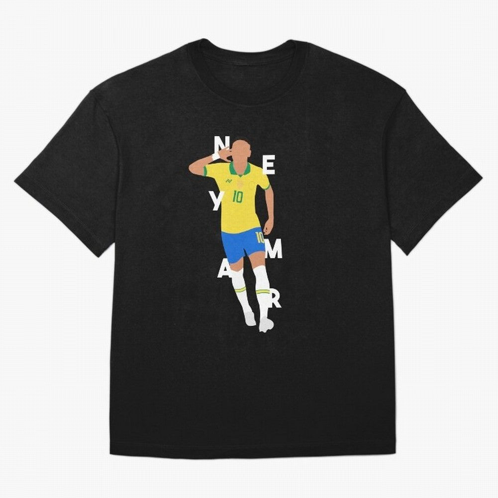 Neymar x Brazil Oversized T-Shirt Join Supporters Worldwide for FIFA World Cup 2026 Centered on Mbappe, France Energy, Stadium Memories, Football Loyalty, International Chants and Championship Tradition; Perfect for Supporters Who Want Bold