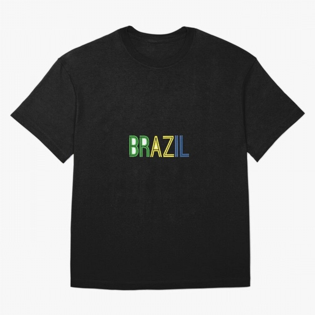 Simple Brazil Sticker Classic T-Shirt Experience FIFA World Cup 2026 Group Stage Inspired by Cristiano Ronaldo, Argentina and Brazil Energy, Vintage Soccer Flavor, Modern Football Stars, National Flags and Final Night Emotion; Perfect for