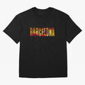 Barcelona city 2 Oversized T-Shirt Bring Home Global Football Passion for FIFA World Cup 2026 USA Canada Mexico, Capturing Messi and Cristiano Ronaldo, Argentina and Brazil, Global Supporter Spirit, Legendary Goals, National Colors and Tournament