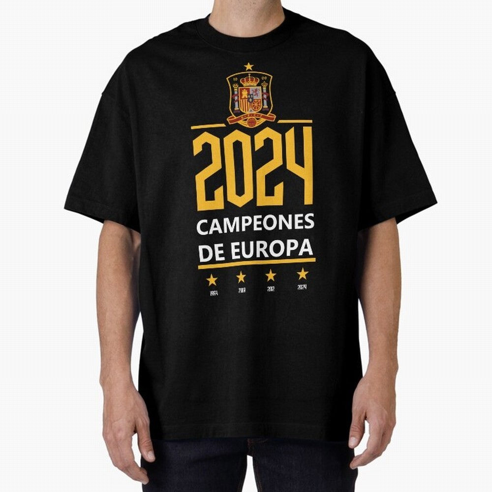 Campeonato Europa 2024 Oversized T-Shirt Support Iconic Players in Match Day Hype around FIFA World Cup 2026, Mbappe and Neymar, France, Goal Celebration Energy, Supporter Heritage, Football Icons and Worldwide Tournament Joy; Built for Supporters