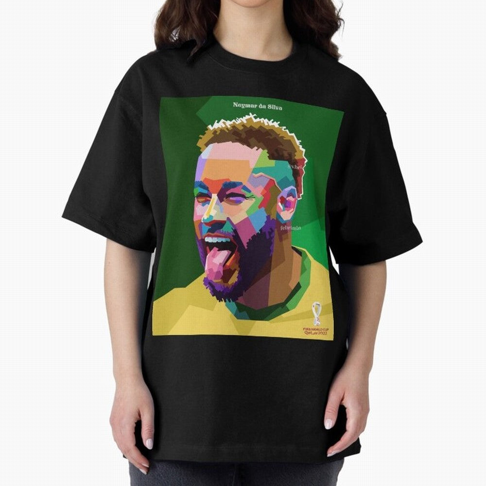 Neymar Brazil World Cup 2022 Pop Art Classic T-Shirt Back the Journey through Match Day Hype around FIFA World Cup 2026 Group Stage, Neymar, France, Supporter Pride, Iconic Celebrations, Legendary Names and Global Match Day Energy; Built for