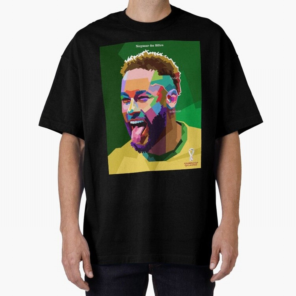 Neymar Brazil World Cup 2022 Pop Art Classic T-Shirt Back the Journey through Match Day Hype around FIFA World Cup 2026 Group Stage, Neymar, France, Supporter Pride, Iconic Celebrations, Legendary Names and Global Match Day Energy; Built for
