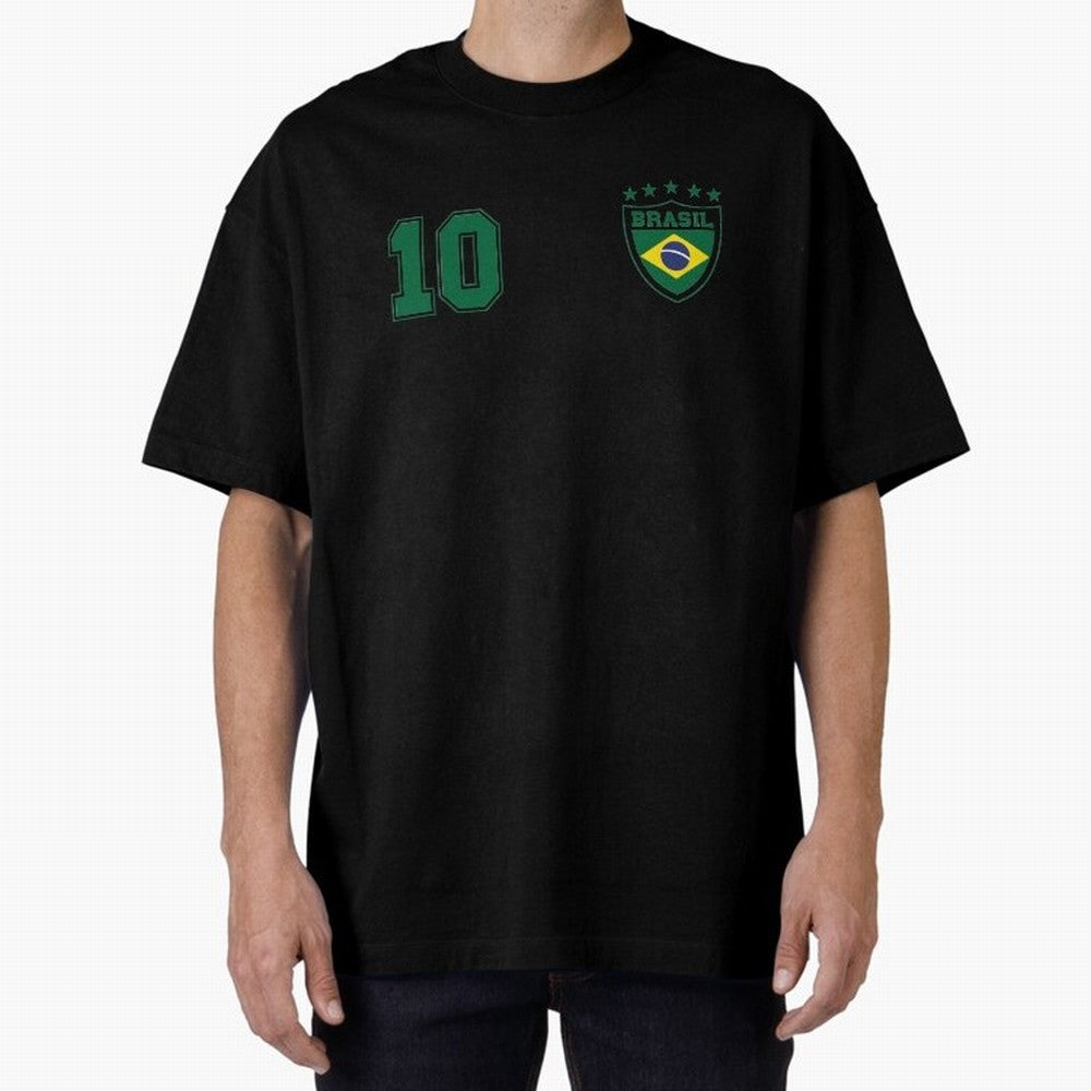 Classic Brasil Soccer No. 10 Brazil World Jersey Cup T Shirt Classic T-Shirt Celebrate the Magic of FIFA World Cup 2026 Group Stage for Fans of Haaland and Mbappe and England and Germany, Bringing Football Festival Excitement, Trophy Ambitions,