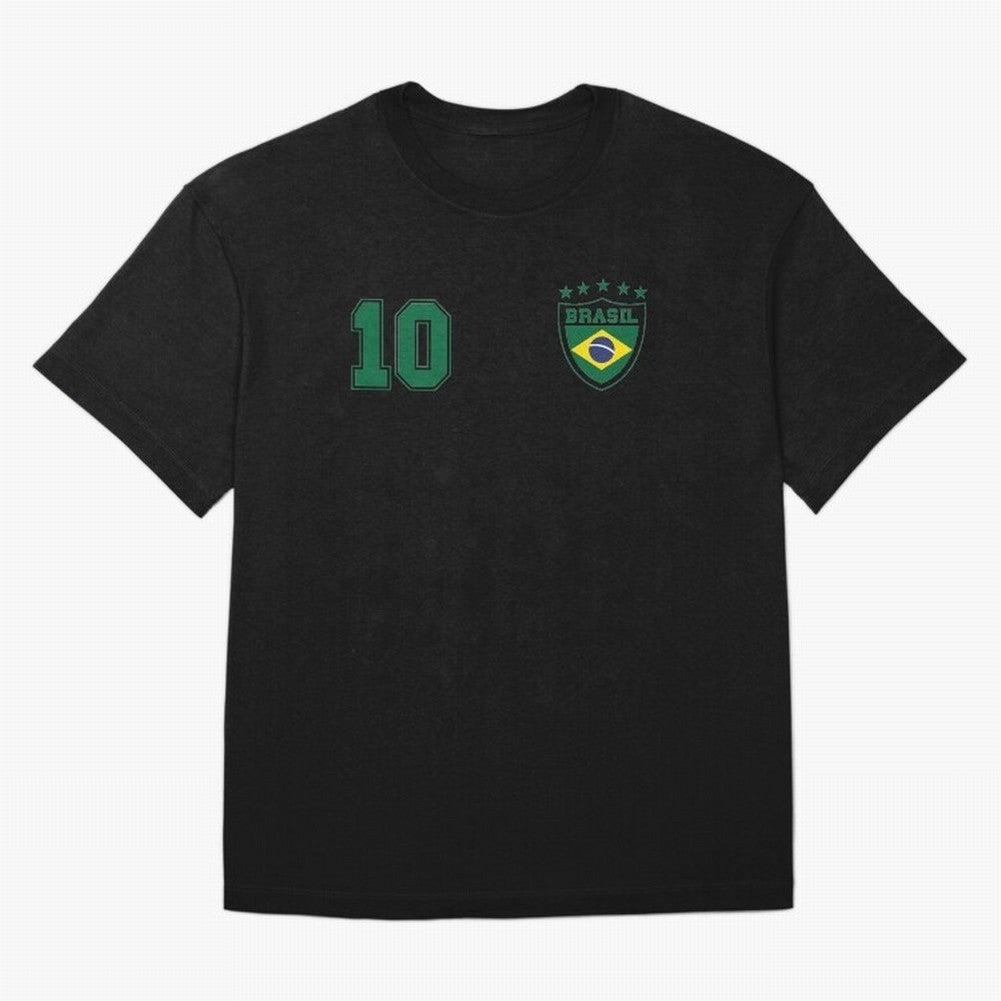 Classic Brasil Soccer No. 10 Brazil World Jersey Cup T Shirt Classic T-Shirt Celebrate the Magic of FIFA World Cup 2026 Group Stage for Fans of Haaland and Mbappe and England and Germany, Bringing Football Festival Excitement, Trophy Ambitions,
