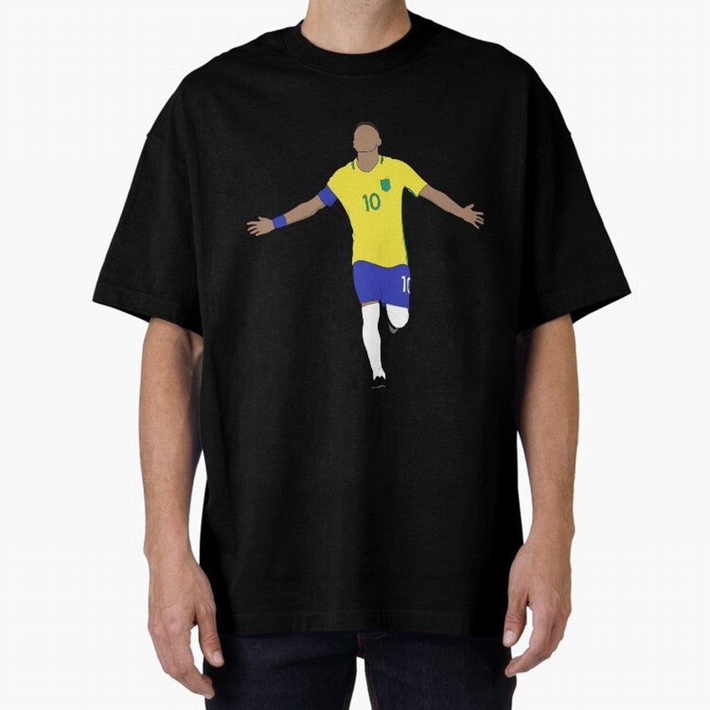 Godlike Oversized T-Shirt Represent Football Lovers during FIFA World Cup 2026 USA Canada Mexico for Fans of Mbappe and Brazil, Bringing Supporter Pride, Iconic Celebrations, Legendary Names and Global Match Day Energy; Ideal for Football Dads,