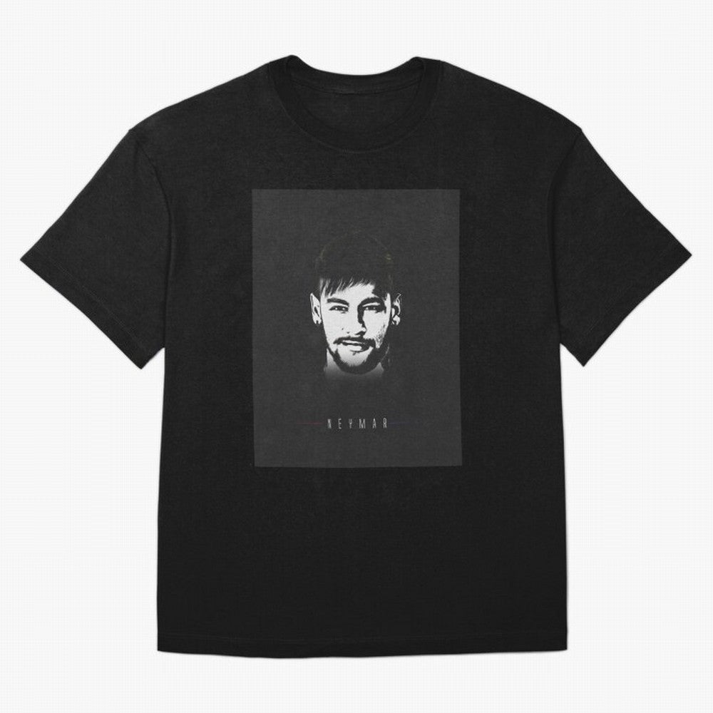 Designs by Neymar Illustration Classic T-Shirt Feel the Trophy Chase of Match Day Hype around FIFA World Cup 2026 USA Canada Mexico, CR7 and Messi, England, Retro Football Energy, Iconic Rivalries, Trophy Chase Drama and Stadium Atmosphere; Ideal