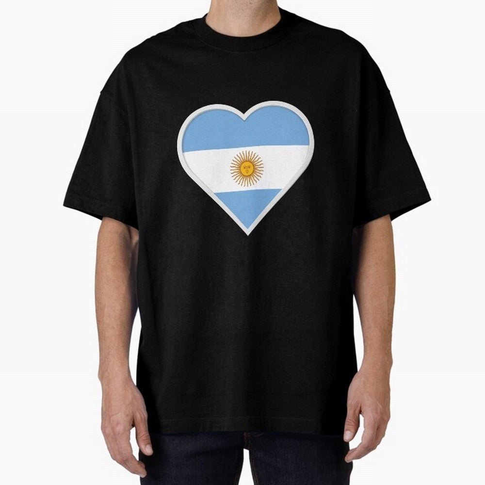 Argentina World Cup Brazil Futebol Portugal Croatia Football Soccer Sports Mondial Morocco France Fifa 2022 Argentina Netherlands Neymar Ronaldo Ziyech Bounou Oversized T-Shirt Support Iconic Players in Match Day Hype around FIFA World Cup 2026