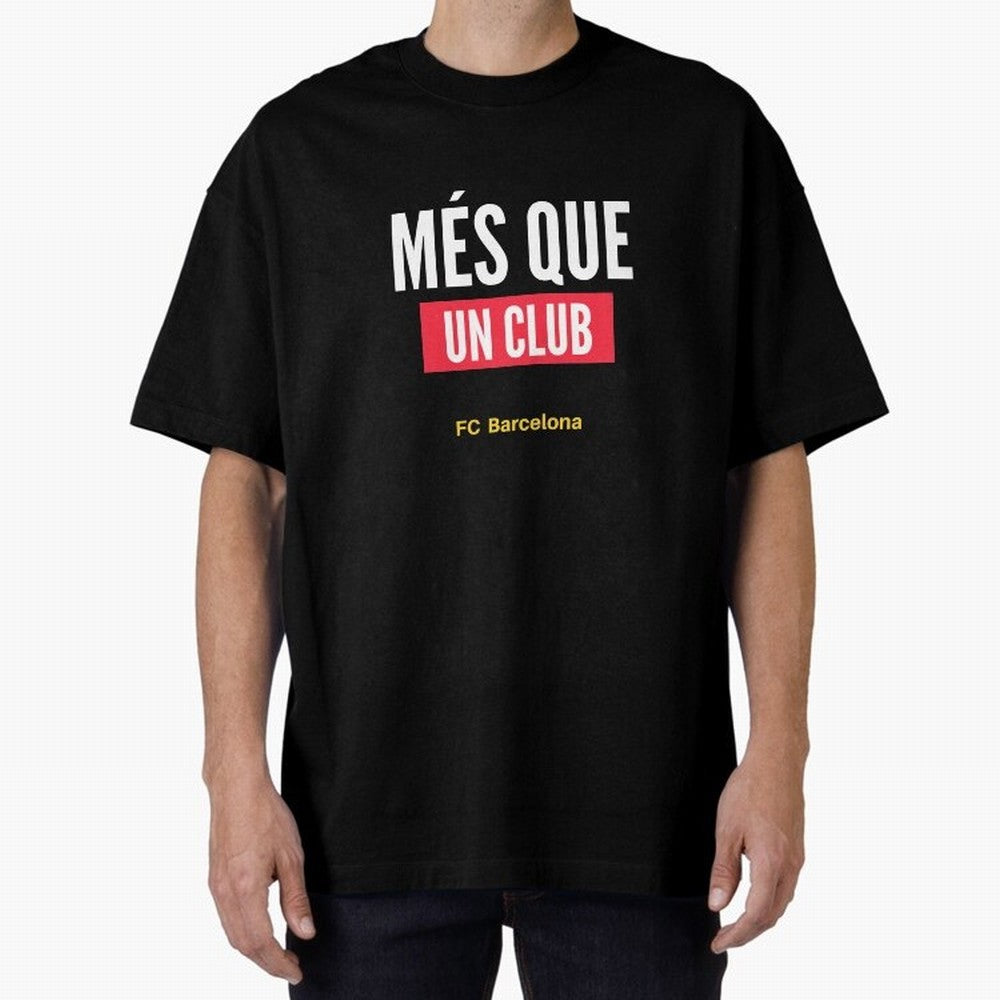 Mes Que Un Club FC BARCELONA Classic T-Shirt Support Your Favorite Stars during FIFA World Cup 2026 Spirit, Featuring Portugal, Messi, CR7 and Mbappe, Classic Soccer Heritage, Championship Pressure, Fan Loyalty and International Pride; Perfect for