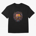 Barcelona - the temple of soccer Oversized T-Shirt Build the FIFA World Cup 2026 Group Stage Journey through Cristiano Ronaldo Highlights, France and Portugal Pride, Football Passion, Legendary Performances, Festival Vibes and Supporter Community;