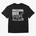 Professional Diver - Funny Soccer Faking Injury Oversized T-Shirt Celebrate Football Dreams Across Global Football Passion for FIFA World Cup 2026 USA Canada Mexico, Driven by Cristiano Ronaldo, Haaland and CR7, England, France and Netherlands,