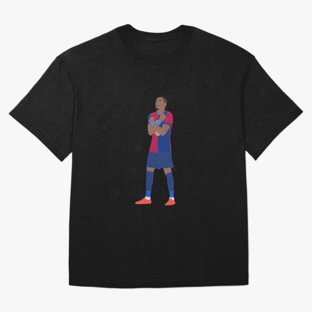 Raphinha Barcelona Celebration Classic T-Shirt Keep Football History Alive during FIFA World Cup 2026 USA Canada Mexico Filled with Cristiano Ronaldo, Argentina, France and Brazil Energy, Match Day Excitement, Supporter Culture, Golden Goals and