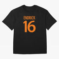 Football Player #16 | Soccer Sports (Orange Design) Classic T-Shirt Show Championship Spirit for FIFA World Cup 2026 Capturing Haaland and Mbappe, Spain and Netherlands Energy, Football Festival Excitement, Trophy Ambitions, Country Rivalries and