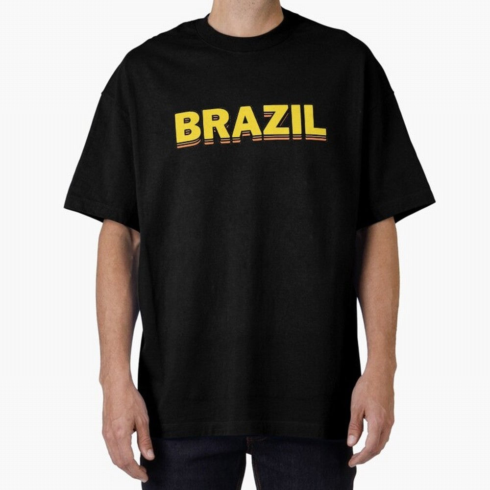 Brazil, yellow 3d sign Classic T-Shirt Share FIFA World Cup 2026 USA Canada Mexico Filled with Haaland and Mbappe, England, France and Netherlands Energy, Championship Spirit, Famous Goals, Roaring Crowds and International Football Unity; Ideal for