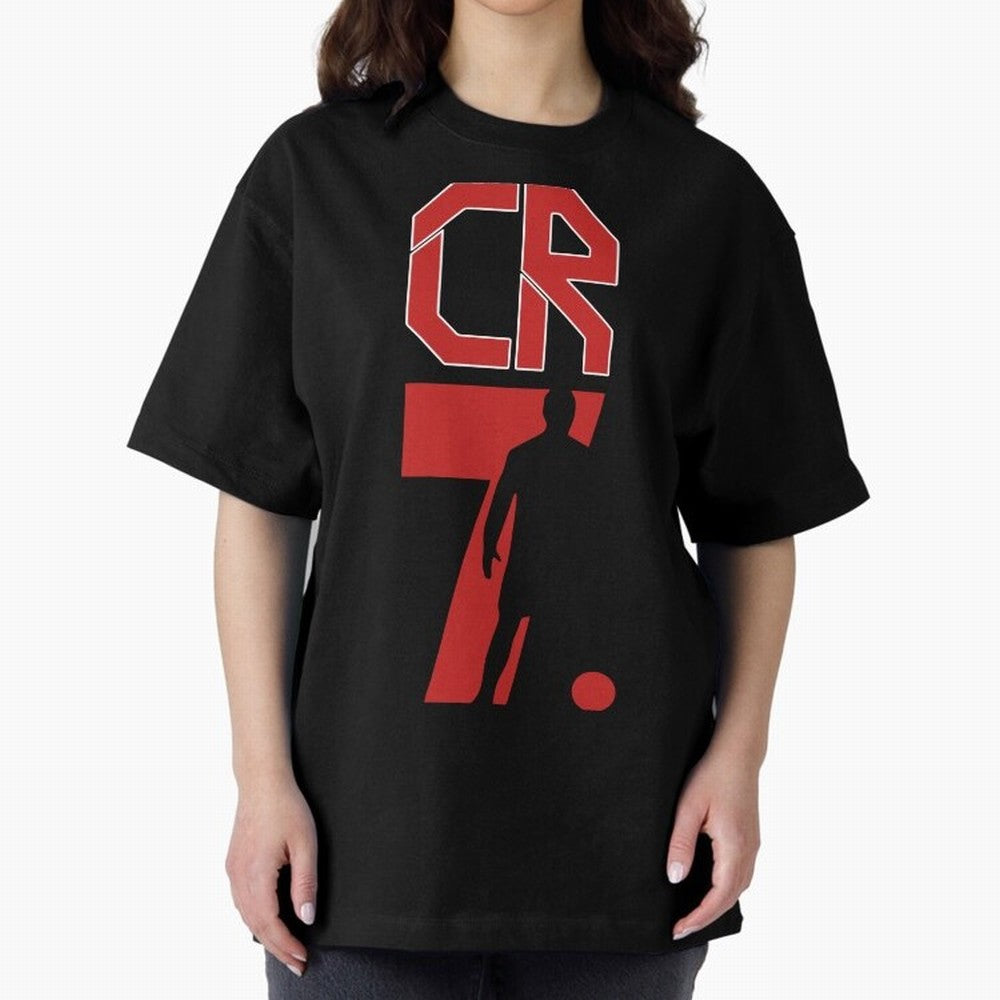 Football World Cup cristiano ronaldo CR7 Legacy Oversized T-Shirt Show Up for the Glory of FIFA World Cup 2026 Group Stage for Fans of Mbappe and Neymar and Portugal, Spain and Germany, Bringing Worldwide Fan Energy, Dramatic Goals, Stadium Lights
