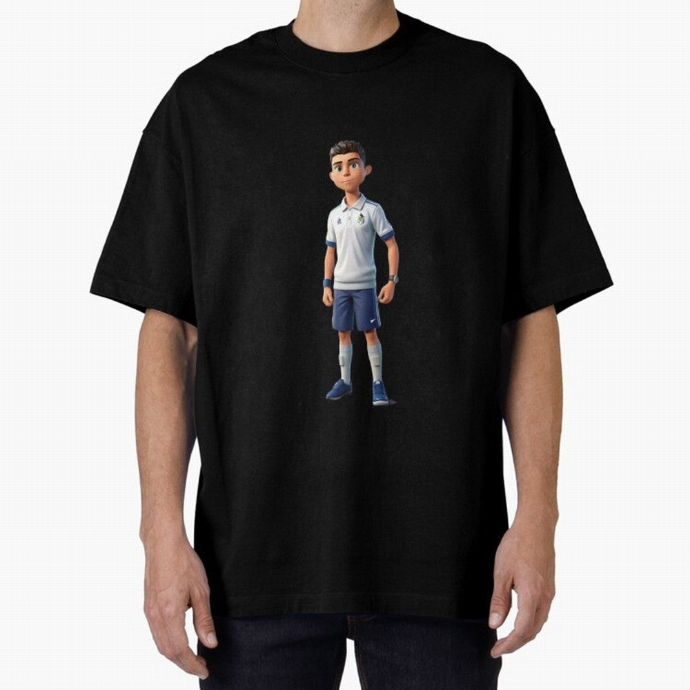Amimated of Cristiano Ronaldo Classic T-Shirt Honor Football Greatness during the FIFA World Cup 2026 Journey through CR7 and Messi Highlights, Portugal Pride, Championship Spirit, Famous Goals, Roaring Crowds and International Football Unity;