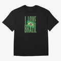 Art I Love BRAZIL Classic T-Shirt Enjoy the Biggest Football Party of Match Day Hype around FIFA World Cup 2026, CR7, Brazil, Portugal and Argentina, Championship Spirit, Famous Goals, Roaring Crowds and International Football Unity; Ideal for Fans