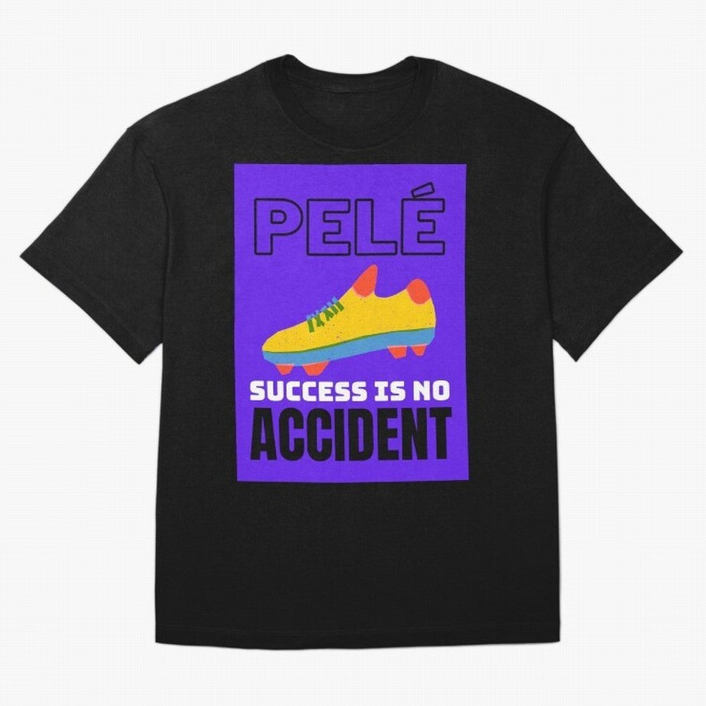 Pele Quote Success Is No Accident Graphic Classic T-Shirt Bring International Match Energy to FIFA World Cup 2026 Driven by Messi, CR7 and Mbappe, Argentina Energy, Goal Celebration Energy, Supporter Heritage, Football Icons and Worldwide