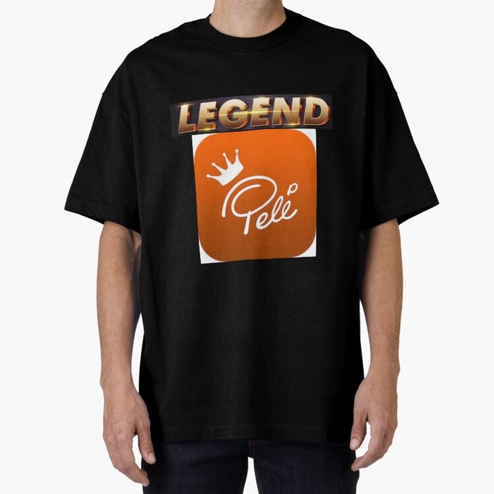 Signed Pele Shirt Oversized T-Shirt Show Fan Pride Across FIFA World Cup 2026 USA Canada Mexico Spirit, Connected to Netherlands, Haaland and Mbappe, Football Passion, Legendary Performances, Festival Vibes and Supporter Community; Ideal for