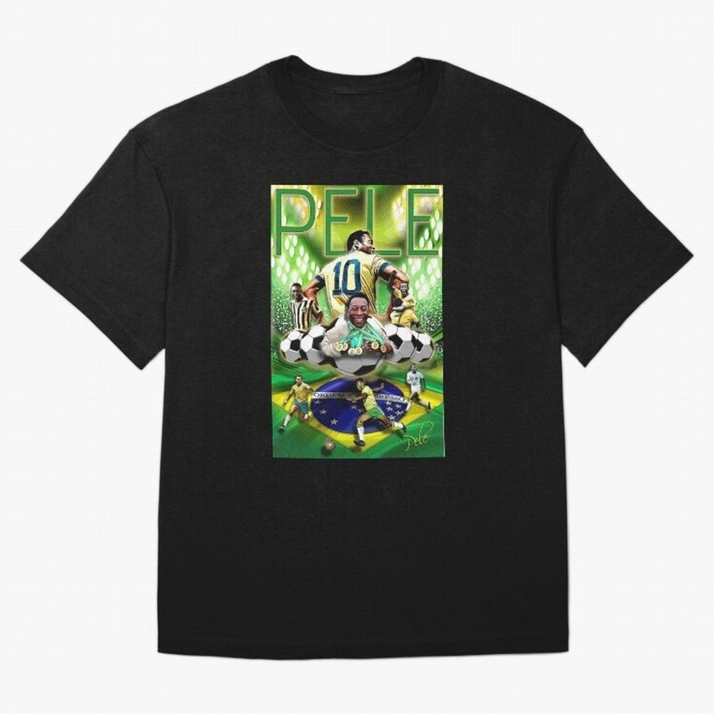 PELE Poster52 Essential T-Shirt Represent Fans Who Live for FIFA World Cup 2026 USA Canada Mexico Driven by Messi, CR7 and Mbappe, England and Germany Energy, Sports Nostalgia, International Competition, Famous Players and Unforgettable Victories;