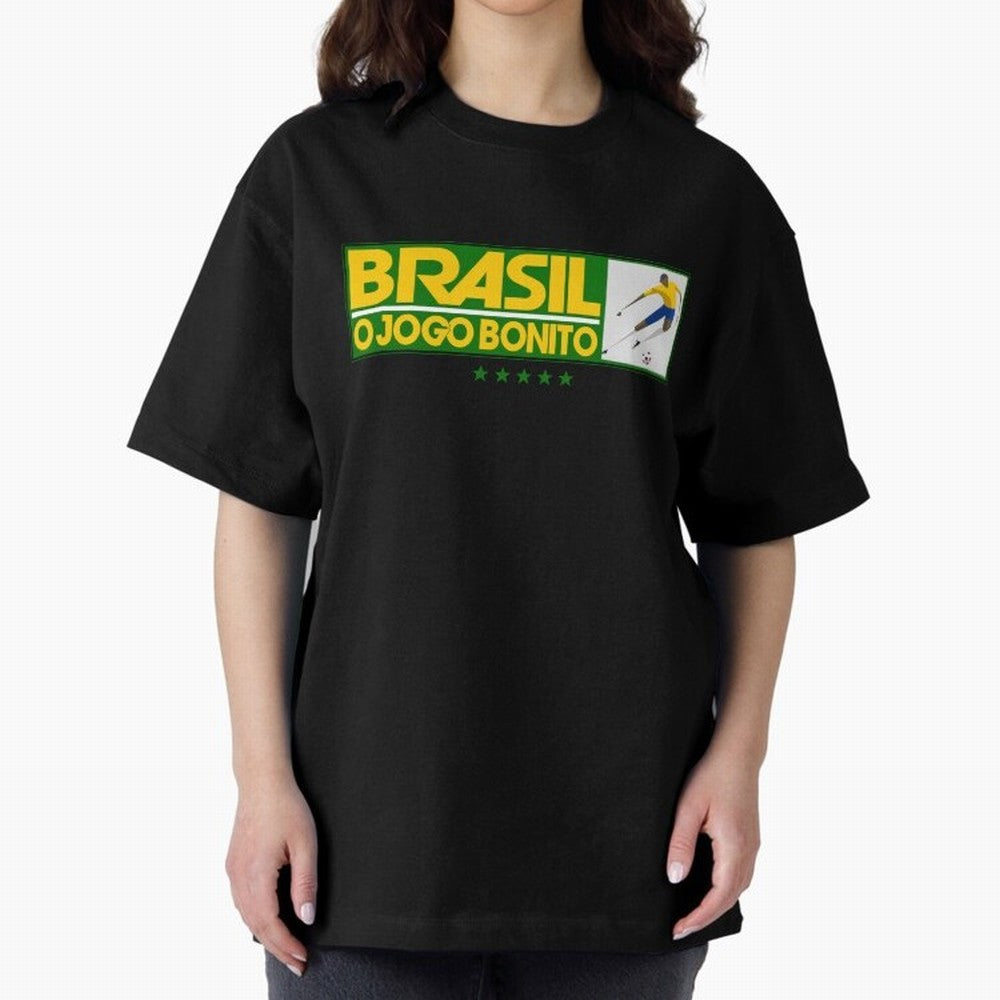 O jogo bonito Oversized T-Shirt Relive FIFA World Cup 2026 USA Canada Mexico for Fans of Messi and France, Bringing Stadium Memories, Football Loyalty, International Chants and Championship Tradition; Great for Supporters Who Love Legendary