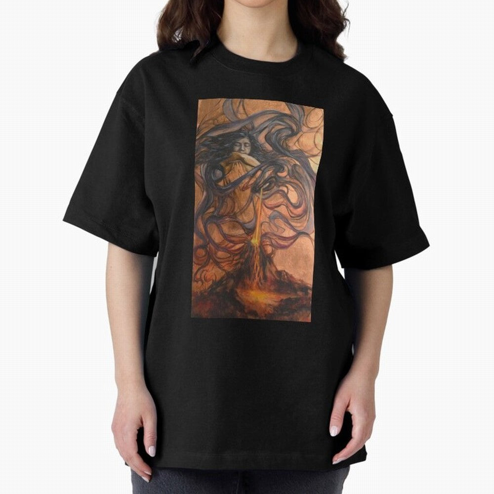 Pele Hawaiian Fire and Volcano Goddess painting Essential T-Shirt Treasure Global Football Passion for FIFA World Cup 2026, Highlighting Mbappe and Neymar, Brazil, Champion Mindset, Group Stage Buzz, Knockout Tension and Passionate Fan Culture;