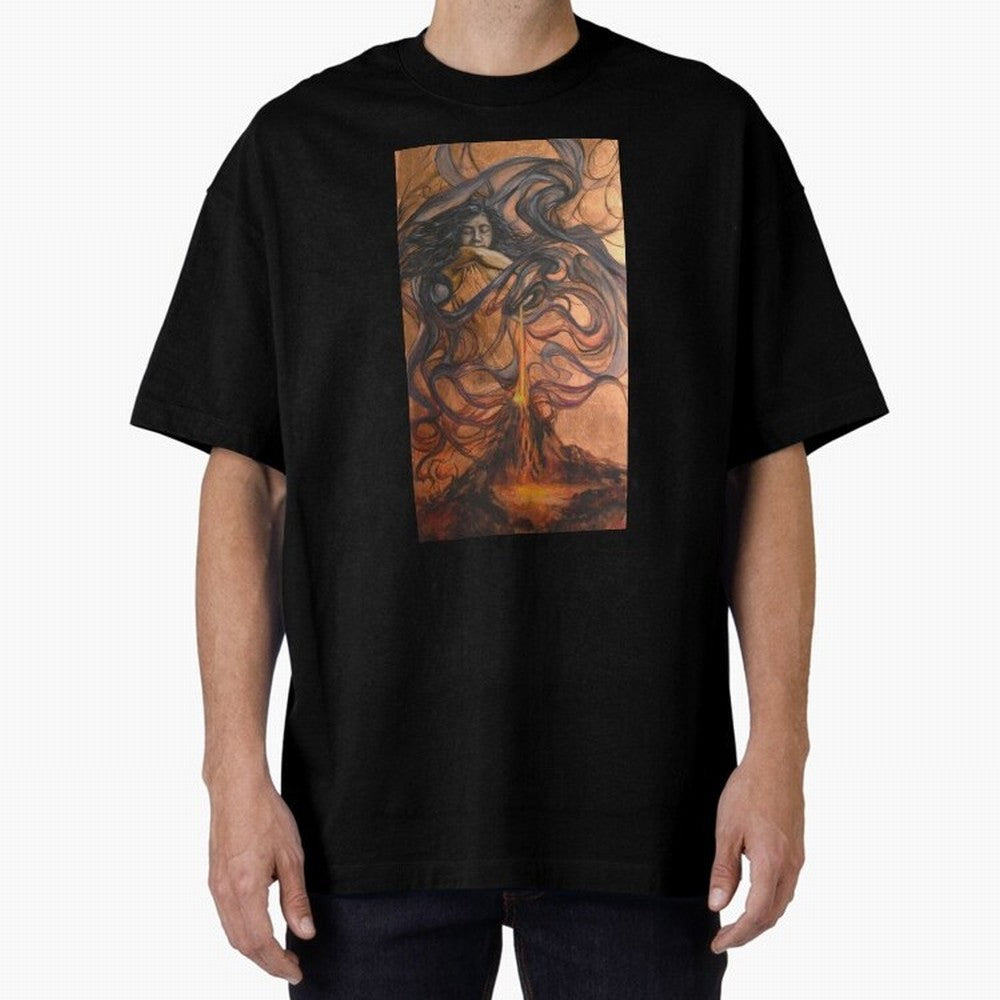 Pele Hawaiian Fire and Volcano Goddess painting Essential T-Shirt Treasure Global Football Passion for FIFA World Cup 2026, Highlighting Mbappe and Neymar, Brazil, Champion Mindset, Group Stage Buzz, Knockout Tension and Passionate Fan Culture;