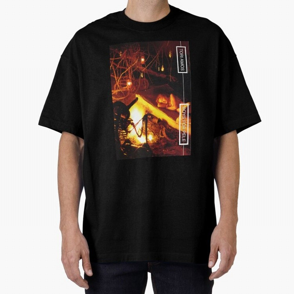Tori Amos Boys For Pele Promo Alt Cover Album Art Fireside202 Oversized T-Shirt Follow the FIFA World Cup 2026 Journey through Neymar, Haaland and Cristiano Ronaldo Highlights, England, France and Netherlands Pride, Stadium Memories, Football