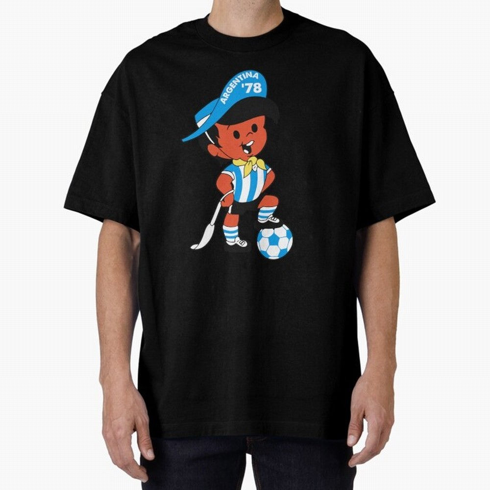 Argentina 78 Mascot Print1 Essential T-Shirt Follow the Road to Match Day Hype around FIFA World Cup 2026 USA Canada Mexico, Messi, CR7 and Mbappe, France and Portugal, Supporter Pride, Iconic Celebrations, Legendary Names and Global Match Day