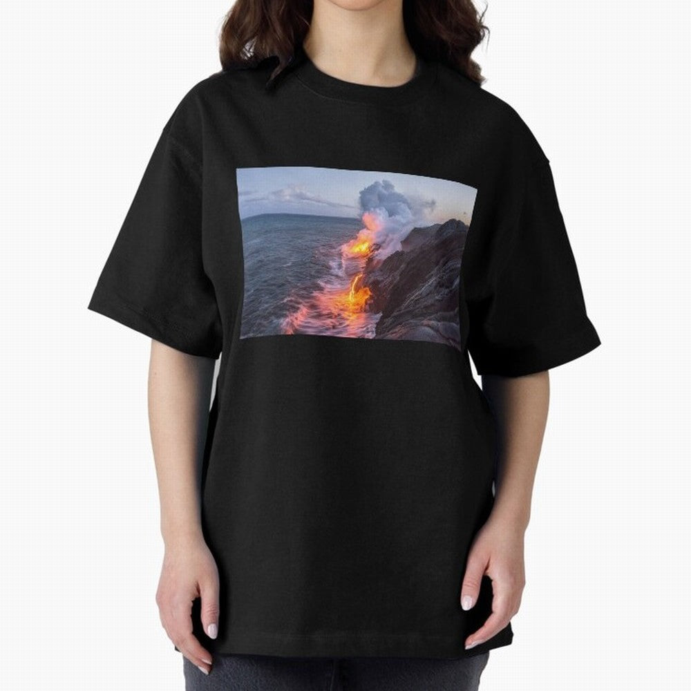 Kilauea Volcano Lava Flow Sea Entry 3 The Big Island Hawaii1 Classic T-Shirt Back Your Heroes with Global Football Passion for FIFA World Cup 2026, Built around Mbappe, England, France and Netherlands, Football Festival Excitement, Trophy