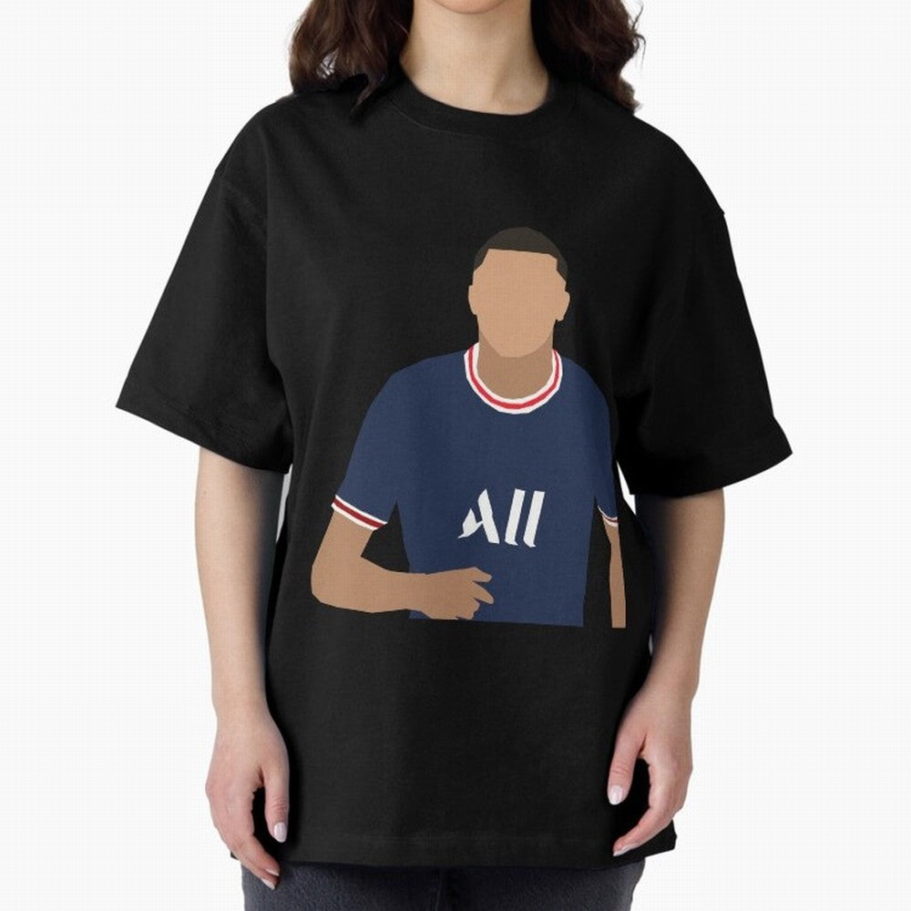 mbappe celebration Oversized T-Shirt Bring World Football Passion into Match Day Hype around FIFA World Cup 2026 Group Stage, Mbappe, Portugal, Spain and Germany, Sports Nostalgia, International Competition, Famous Players and Unforgettable