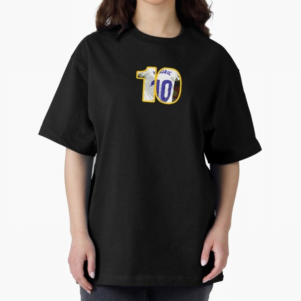 Luka Modric 10 Cut-out Classic T-Shirt Celebrate the Magic of FIFA World Cup 2026 USA Canada Mexico for Fans of Messi, CR7 and Mbappe and Brazil, Portugal and Argentina, Bringing Football Passion, Legendary Performances, Festival Vibes and