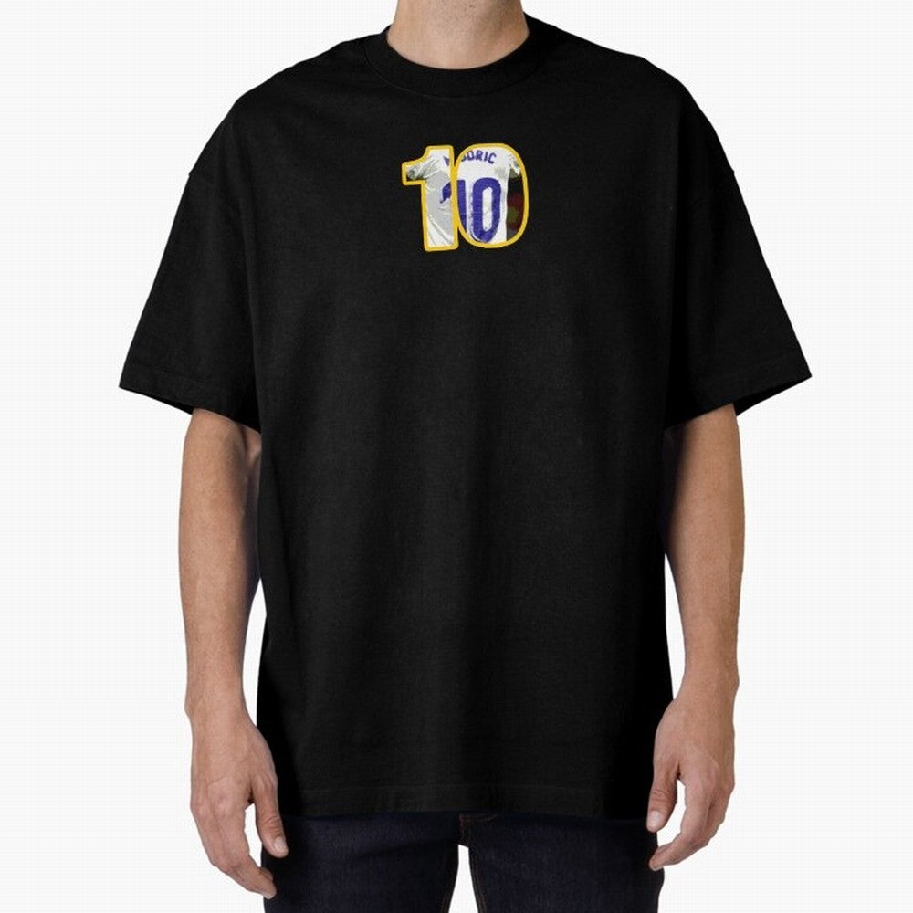 Luka Modric 10 Cut-out Classic T-Shirt Celebrate the Magic of FIFA World Cup 2026 USA Canada Mexico for Fans of Messi, CR7 and Mbappe and Brazil, Portugal and Argentina, Bringing Football Passion, Legendary Performances, Festival Vibes and