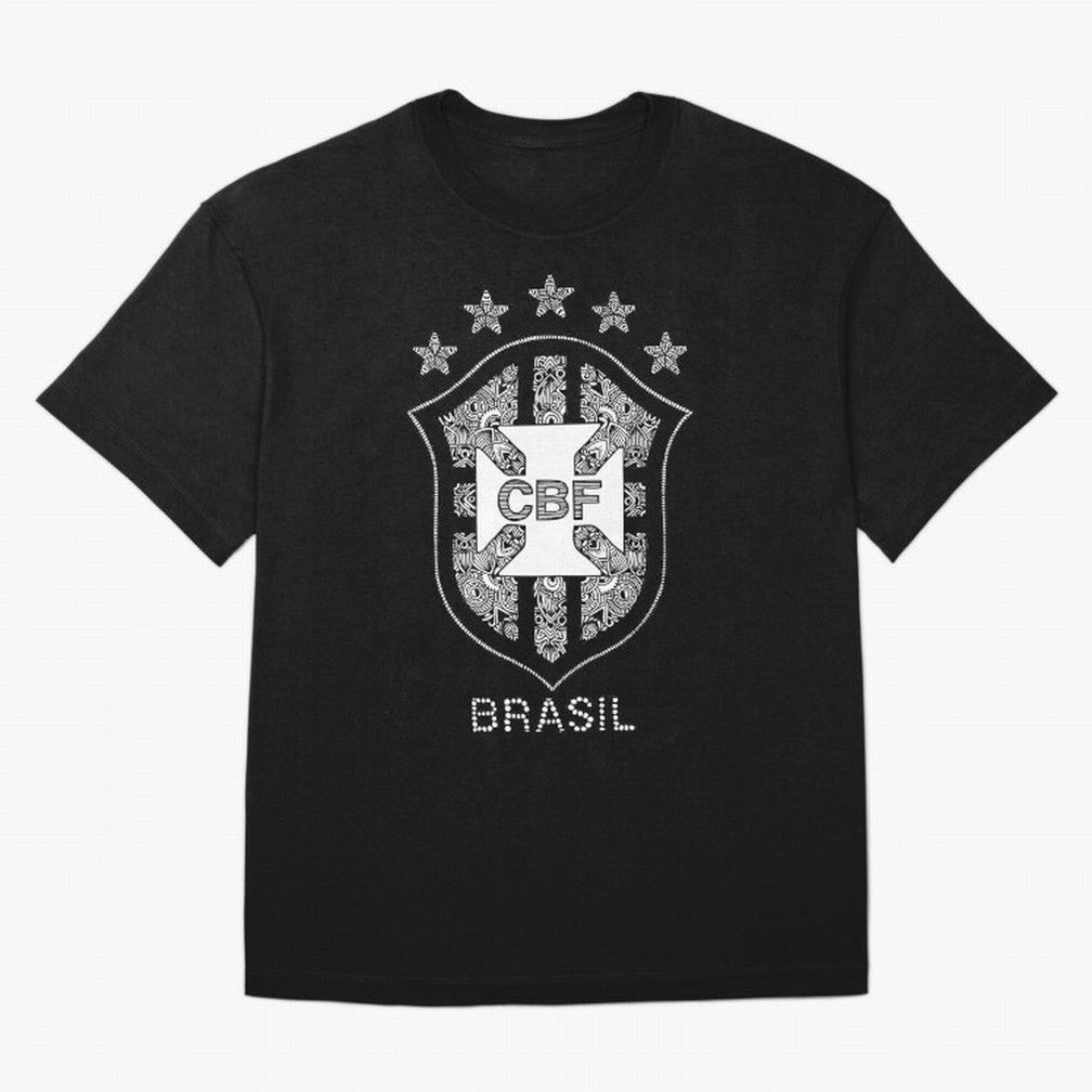 BRASIL NATIONAL FOOTBALL TEAM LOGO Oversized T-Shirt Keep Football History Alive during the FIFA World Cup 2026 Journey through Messi and Cristiano Ronaldo Highlights, Brazil, Portugal and Argentina Pride, Football Festival Excitement, Trophy