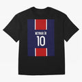 Neymar - Paris 2023 Graphic T-Shirt Create Match Day Hype around FIFA World Cup 2026 Group Stage, CR7, Portugal, Goal Celebration Energy, Supporter Heritage, Football Icons and Worldwide Tournament Joy; Ideal for Passionate Fans Who Love Underdog