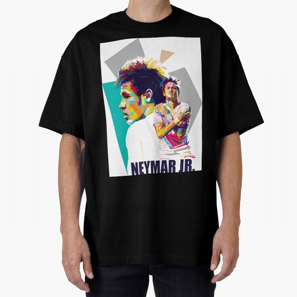 Young Neymar WPAP art Premium T-Shirt Celebrate the Stars of Match Day Hype around FIFA World Cup 2026 USA Canada Mexico, Haaland, Argentina and Brazil, Football Festival Excitement, Trophy Ambitions, Country Rivalries and Star Player Buzz; Ideal