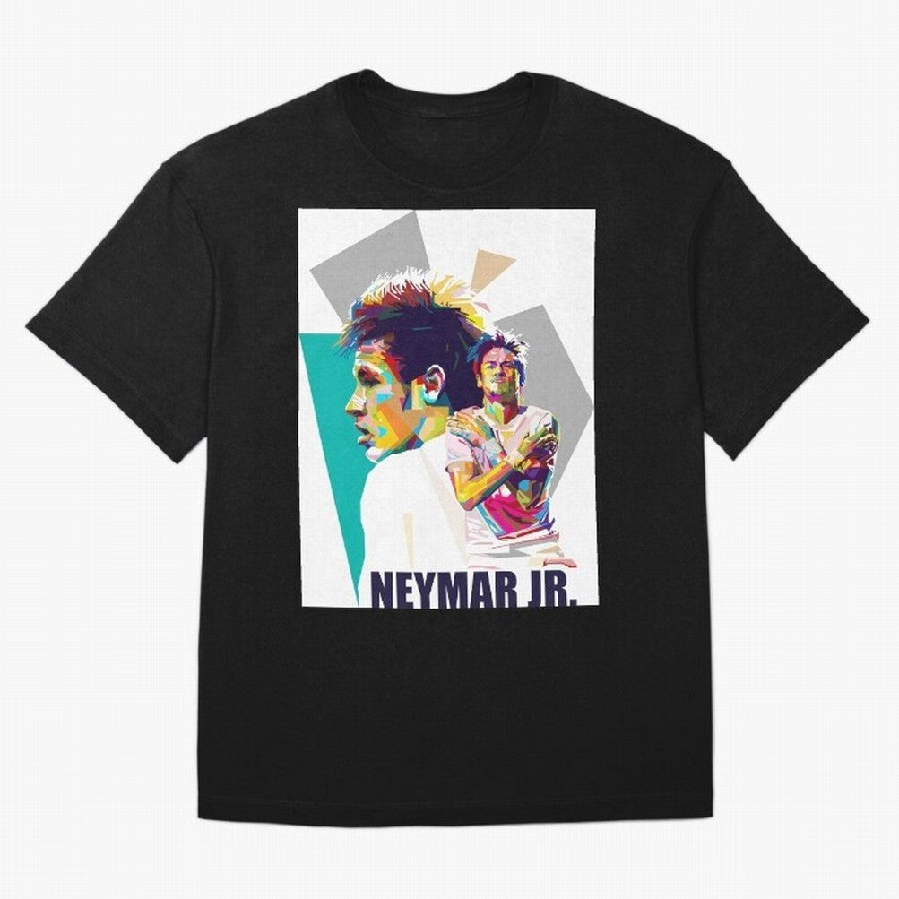 Young Neymar WPAP art Premium T-Shirt Celebrate the Stars of Match Day Hype around FIFA World Cup 2026 USA Canada Mexico, Haaland, Argentina and Brazil, Football Festival Excitement, Trophy Ambitions, Country Rivalries and Star Player Buzz; Ideal